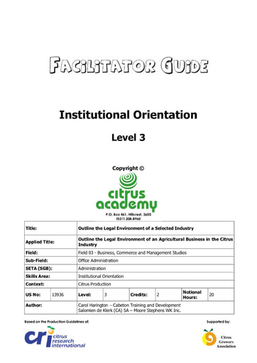 Facilitator Guide