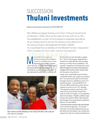 Succession Thulani Investments