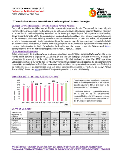 CGA - CEO Nuusbrief 15/2021 (23/04/21)