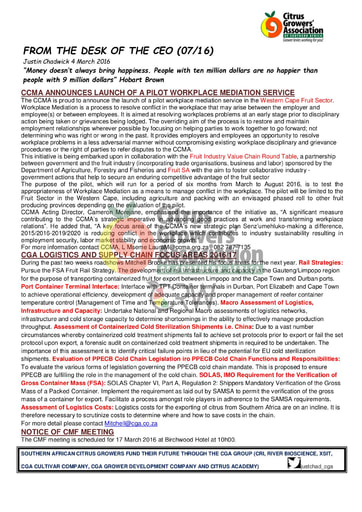 CGA - CEO Newsletter 07/2016 (04/03/16)