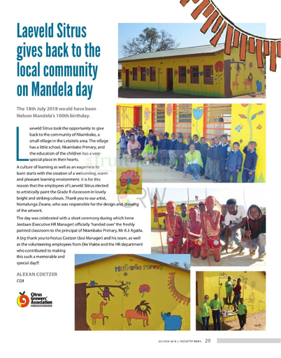 Laeveld Sitrus gives back to the local community on Mandela day