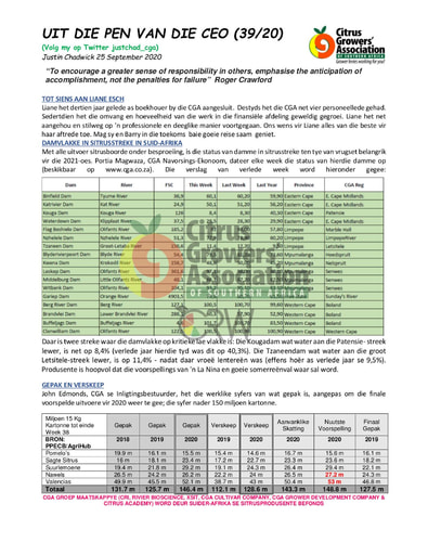 CGA - CEO Nuusbrief 39/2020 (25/09/20)