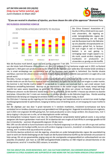 CGA - CEO Nuusbrief 10/2022 (11/03/22)