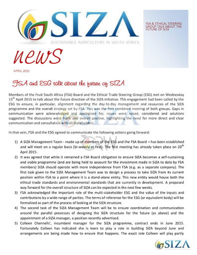 SIZA News Volume 3