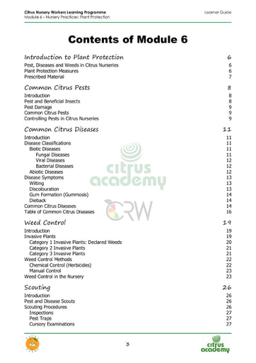 Module 6.1 Nursery Practices: Plant Protection