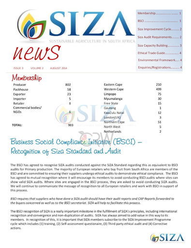 SIZA News Volume 2, Issue 3