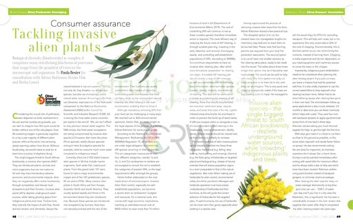 Tackling invasive alien plants