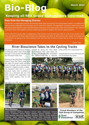 River Bioscience Bio-Blog 03/2022