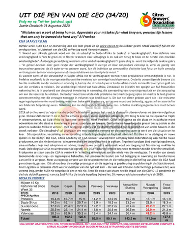 CGA - CEO Nuusbrief 34/2020 (21/08/20)