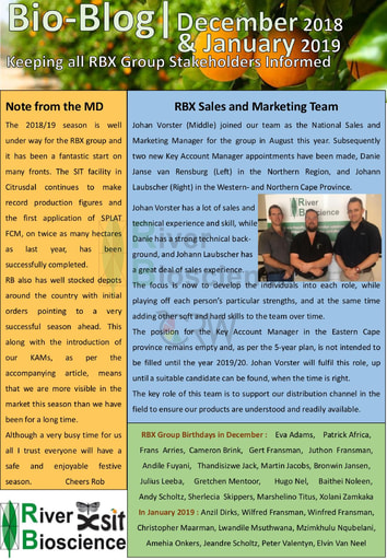 River Bioscience Bio-Blog 12/2018