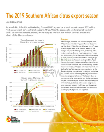 The 2019 Southern African citrus export season