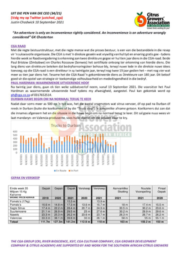 CGA - CEO Nuusbrief 34/2021 (10/09/21)