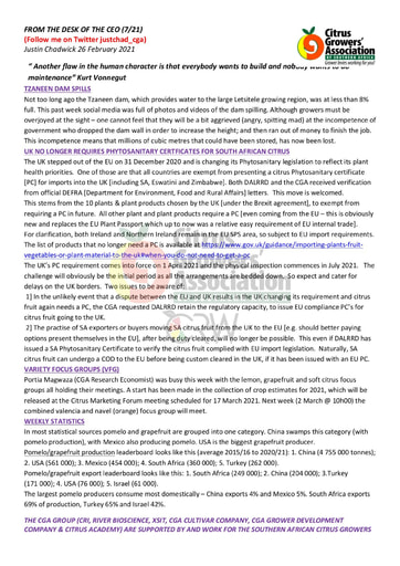 CGA - CEO Newsletter 07/2021 (26/02/21)