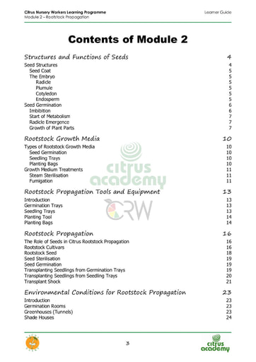 Module 2 Rootstock Propagation