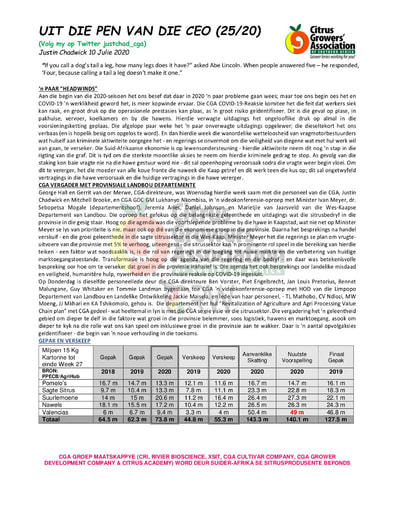 CGA - CEO Nuusbrief 25/2020 (10/07/20)