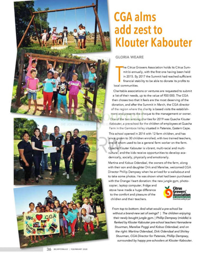 CGA alms add zest to Klouter Kabouter