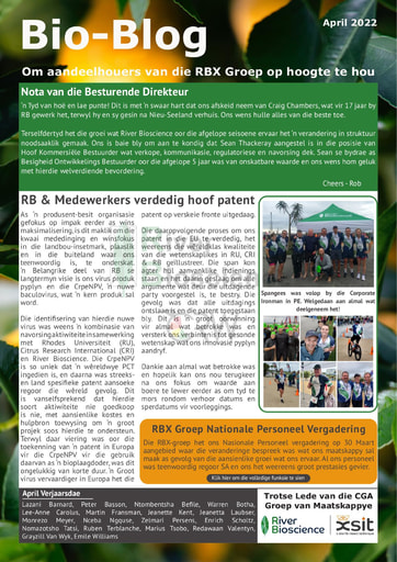 River Bioscience Bio-Blog 04/2022