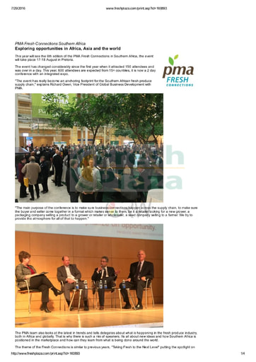 Exploring opportunities in Africa/Asia and the world